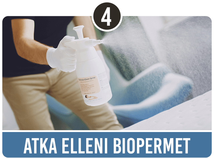 Matractisztítás 4. lépése: Atka elleni biopermet